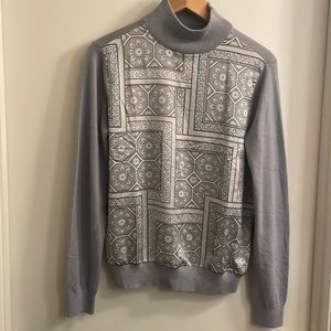 Ann Taylor Small Sweater Top Blouse Gray preowned excellent